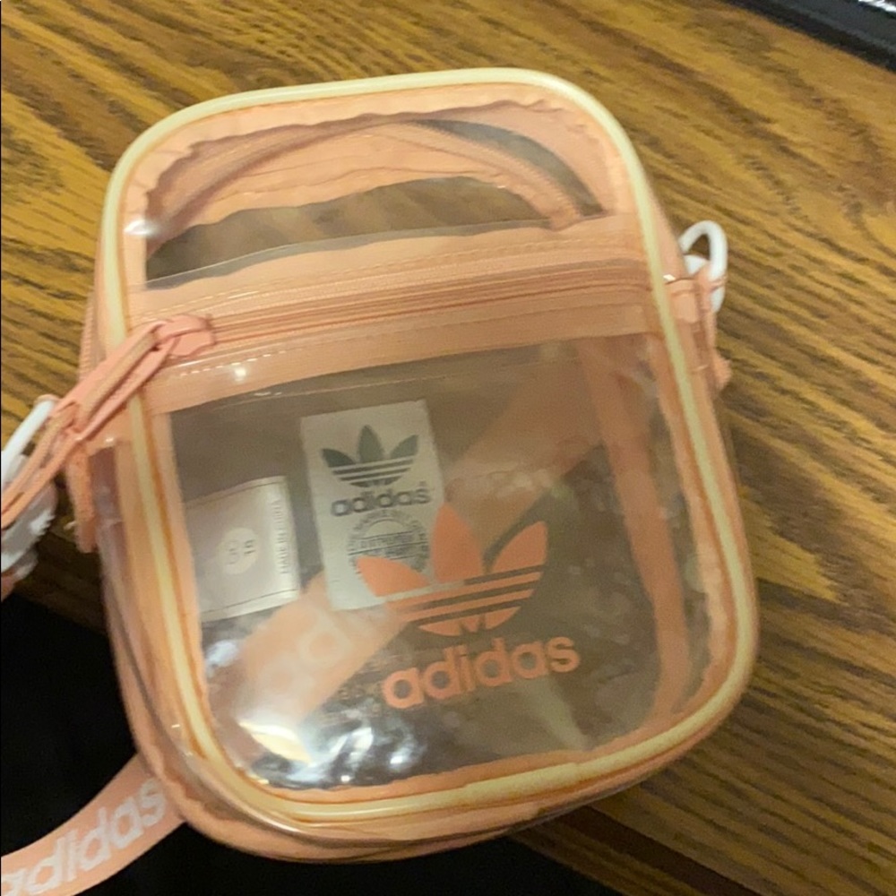 Clear and see through adidas crossbody bag
